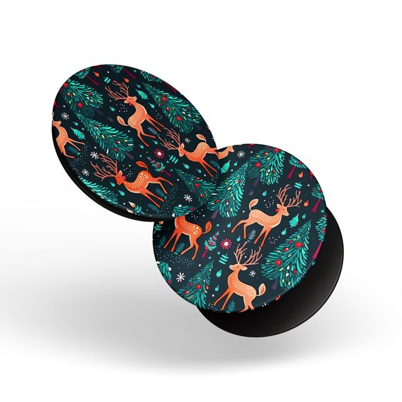 PopSockets Christmas Trees Deer Xmas for Phone Women Swappable Base PopGrip - Picture 5 of 13